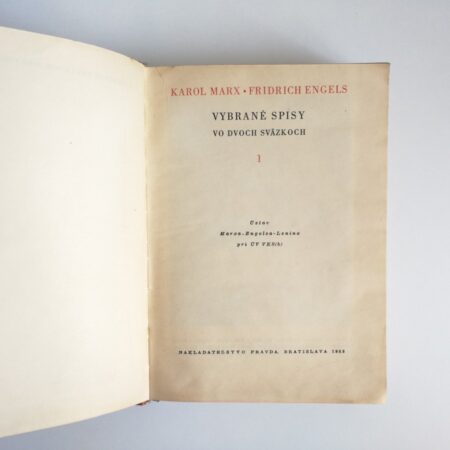 vybrané spisy i. k. marx, f. engels